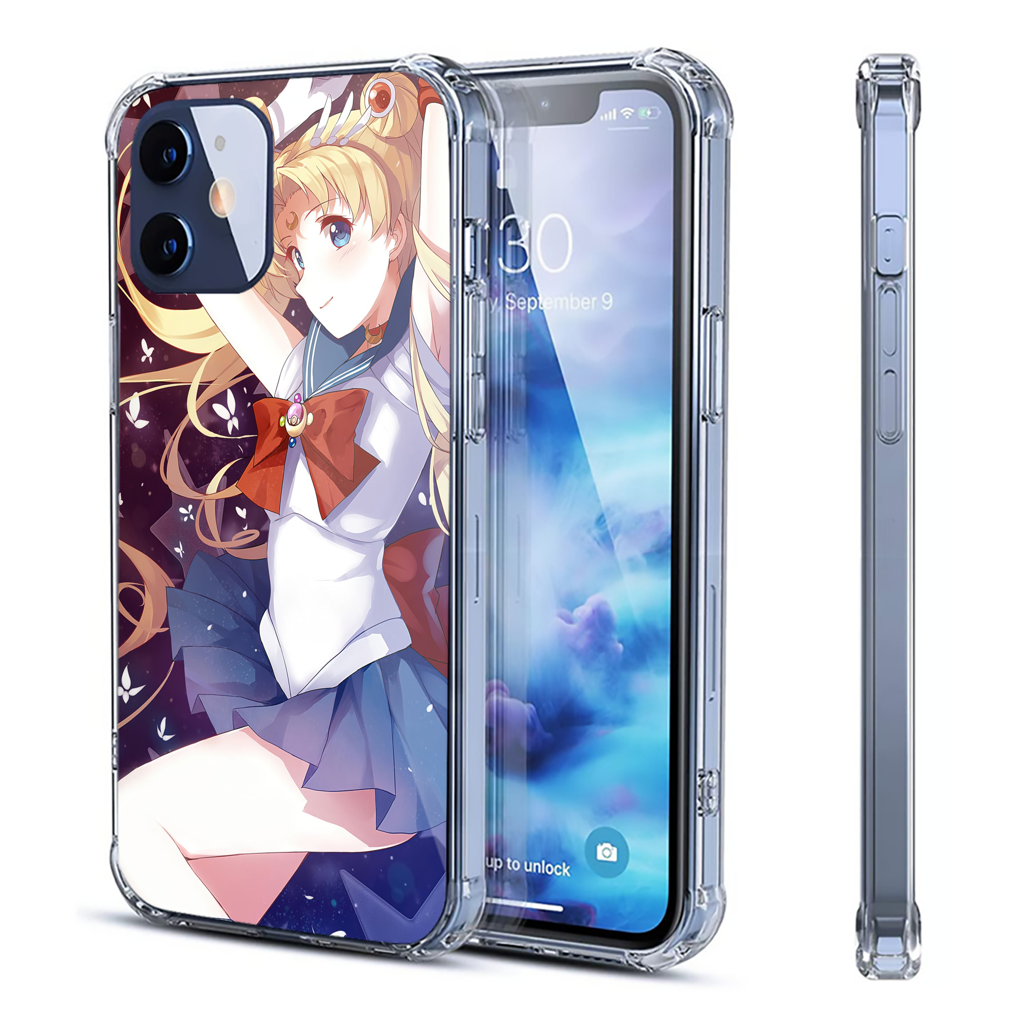 （画像用） 美少女戦士セーラームーン Sailor Moon 【iPhone 12シリーズ対応】透明スマホケース（クリアソフトケース）